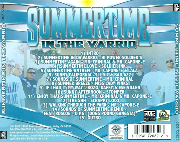 Summertime In The Varrio Chicano Rap